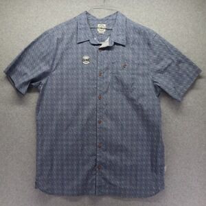 Voyager Shirt Mens 2XL XXL Stretch Casual Pocket Button Up Blue Short Sleeve NWT
